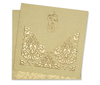 Ganesha Lavender Wedding Cards Images