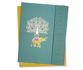 Indian Mint Green Wedding Cards Images