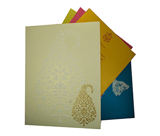 Kashmiri Brown Wedding Cards Images