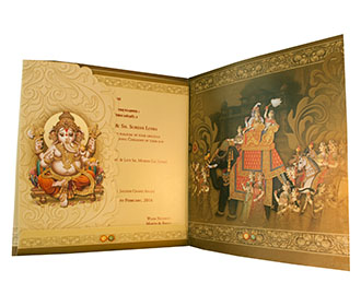 Lavish Radha Krishna Wedding Cards Images