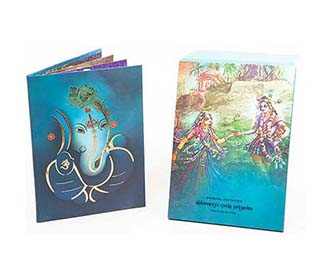 Marwari Pull-out Insert Wedding Cards Images