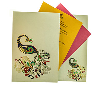 Online Peacock Wedding Cards Images