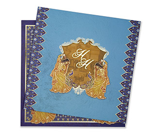 Peacock Book Style Wedding Cards Images