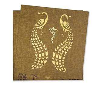 Peacock Scroll Wedding Cards Images