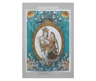 Radha Krishna Silver Wedding Cards Images