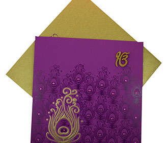 Sikh Gold Wedding Cards Images