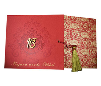 Sikh Red Wedding Cards Images