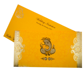 Sweet Ganesha Wedding Cards Images